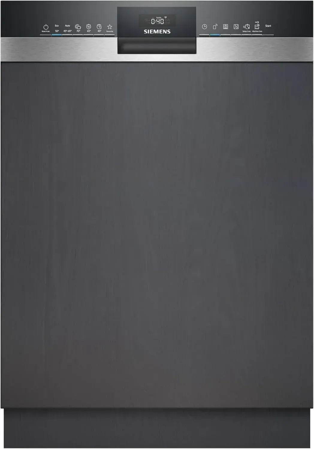 Siemens SN53ES04TE iQ300, 60 cm Teilintegrierter Geschirrspüler, varioSpeed Plus, autoOpen Dry, Besteckkorb, Programm-Assistent, Edelstahl